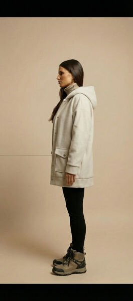 Glozmen Kapüşonlu Kaşe Kaban – Oversize Model – Yeni Sezon